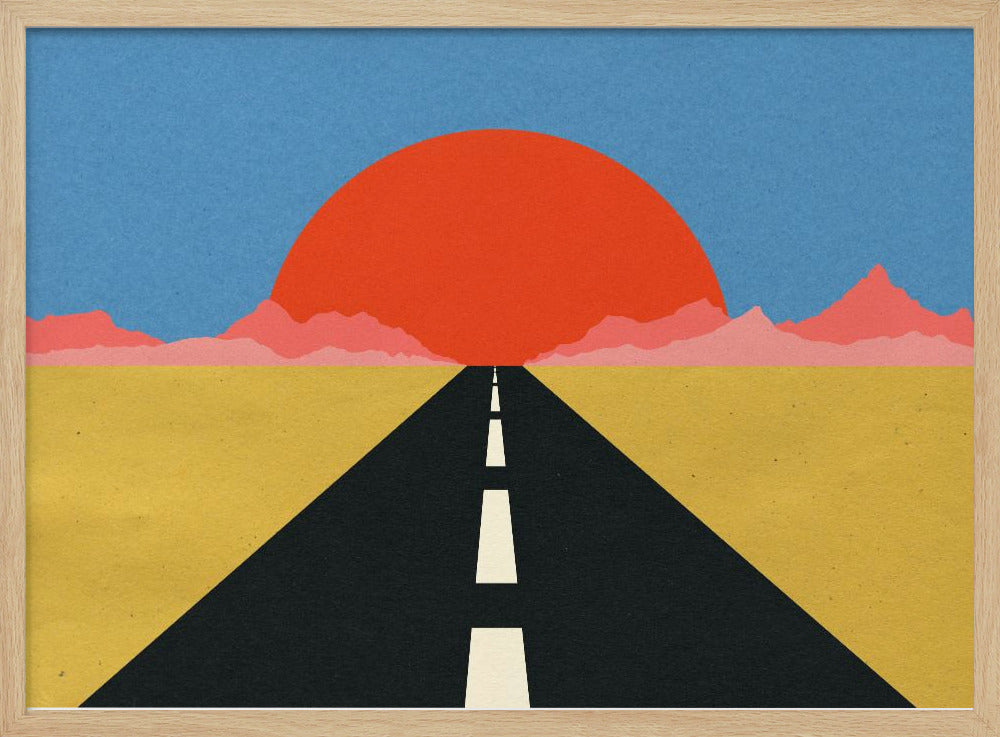 Straße zur Sonne | Poster