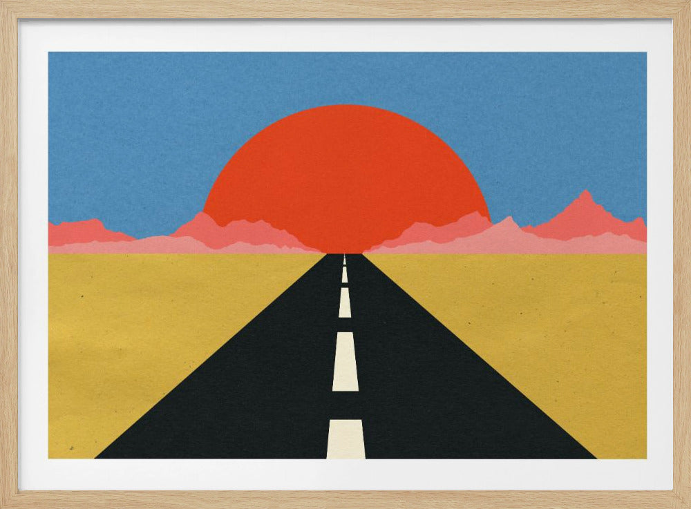 Straße zur Sonne | Poster