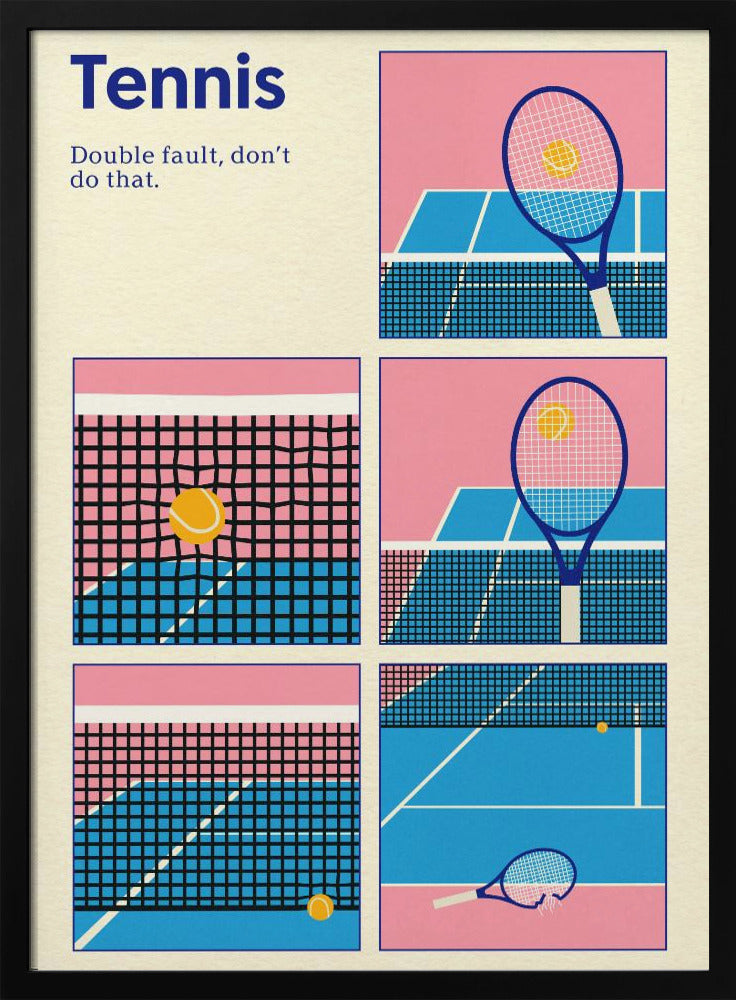 Poster Tennis Doppelsprung | Poster