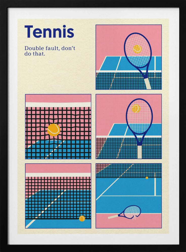 Poster Tennis Doppelsprung | Poster