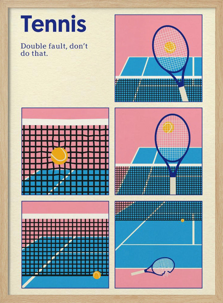 Poster Tennis Doppelsprung | Poster