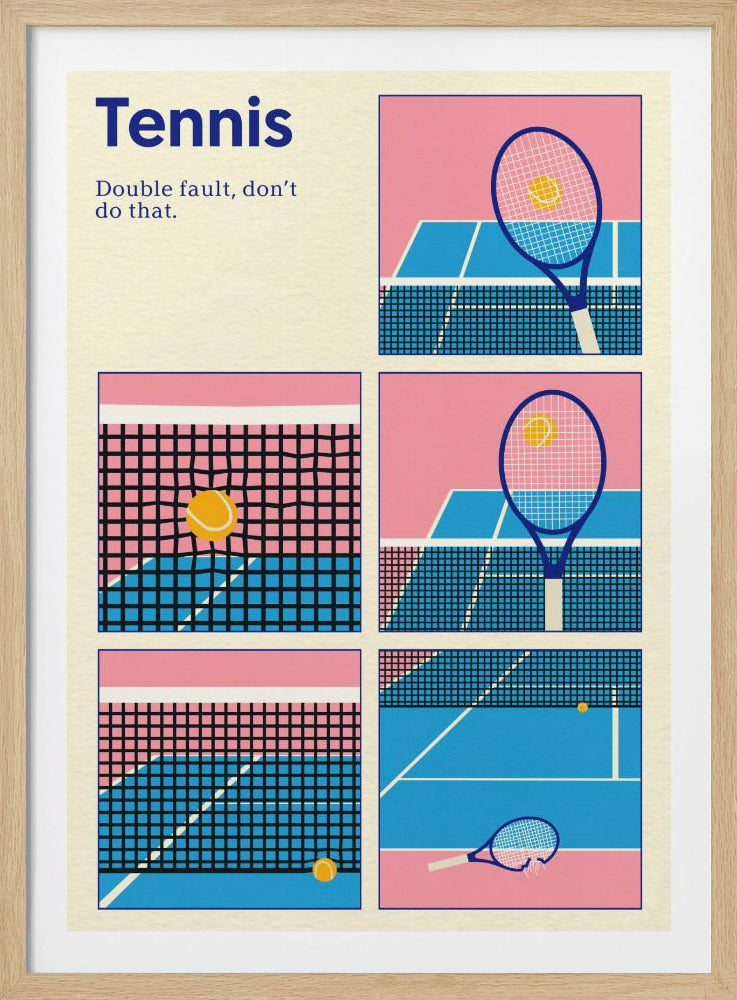 Poster Tennis Doppelsprung | Poster