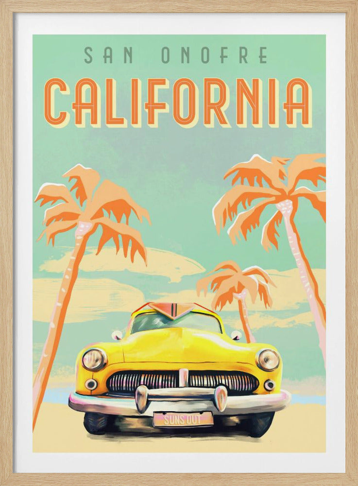 Kalifornien Surf Poster | Poster