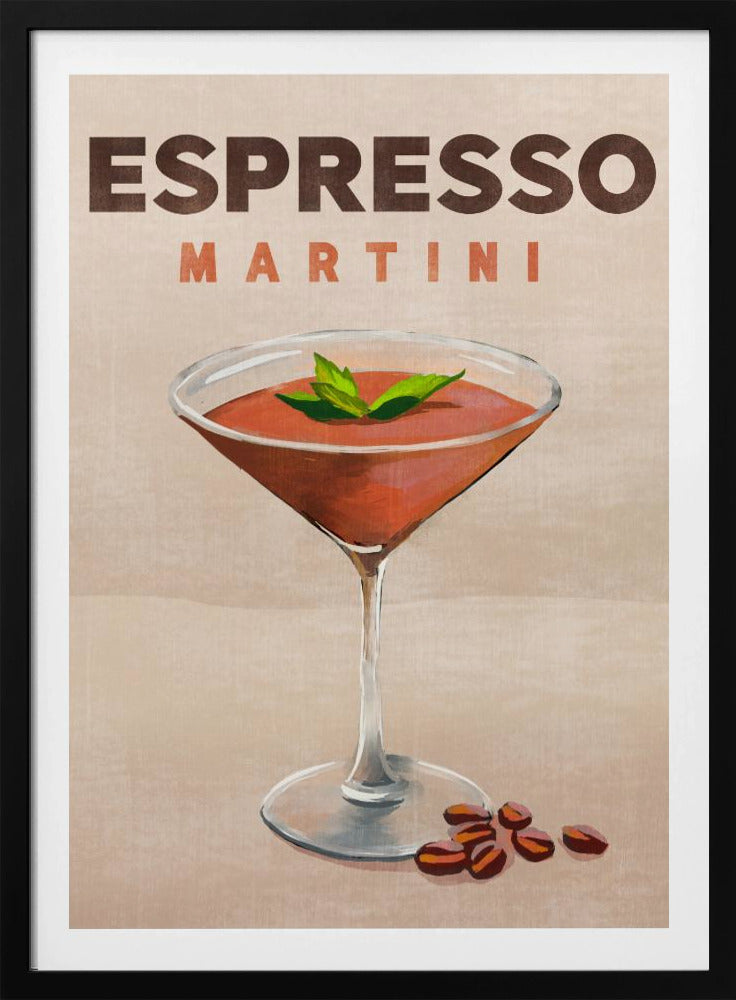 Espresso Martini Cocktail Bar Dekor | Poster