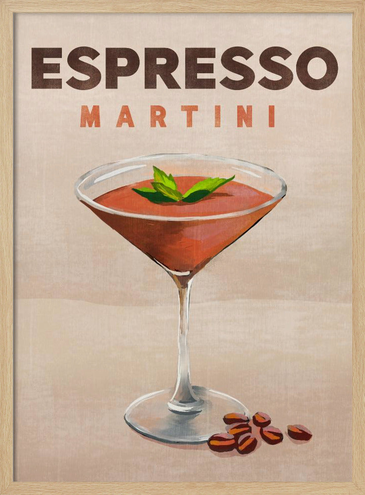 Espresso Martini Cocktail Bar Dekor | Poster