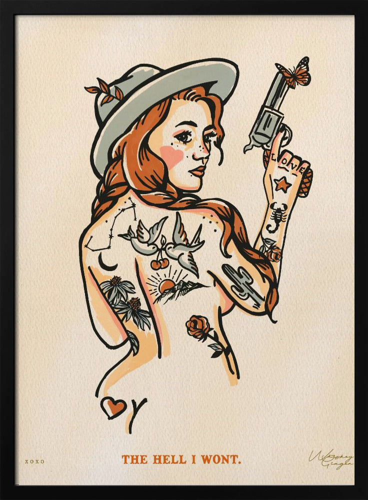 Zum Teufel, ich werde nicht drucken 16x20 | Poster