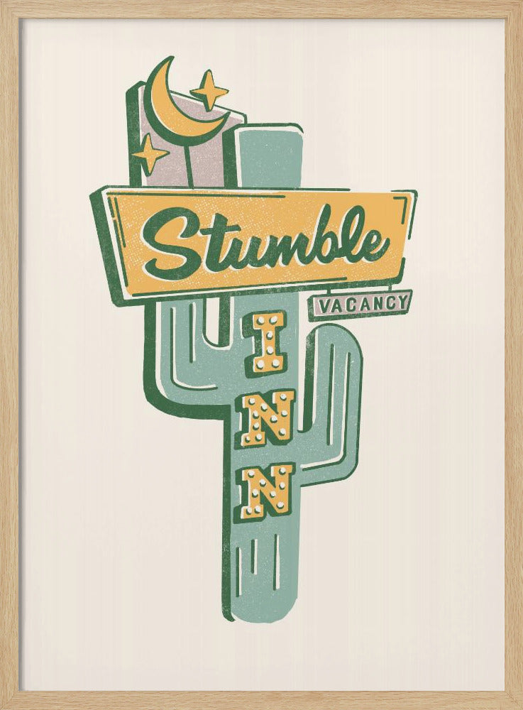 Stumble Inn Southwestern Roadside Motel Kunst | Poster