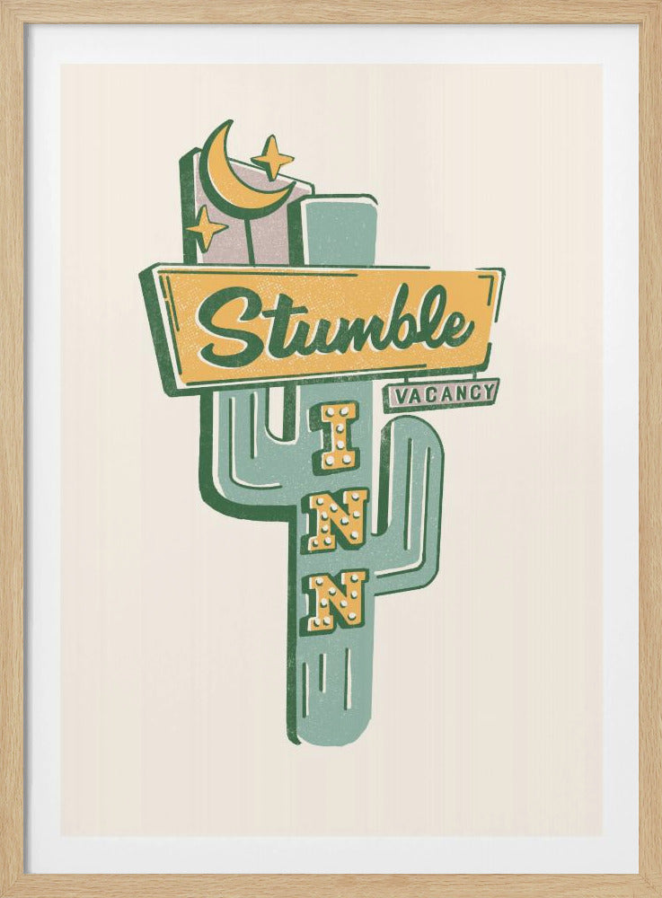 Stumble Inn Southwestern Roadside Motel Kunst | Poster