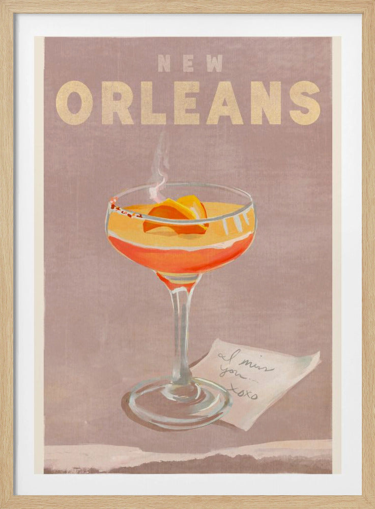 New Orleans Cocktail Reiseposter | Poster