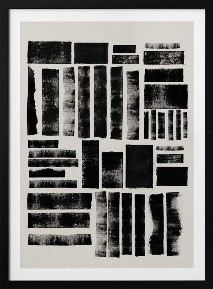 Monochrome Blöcke | Poster