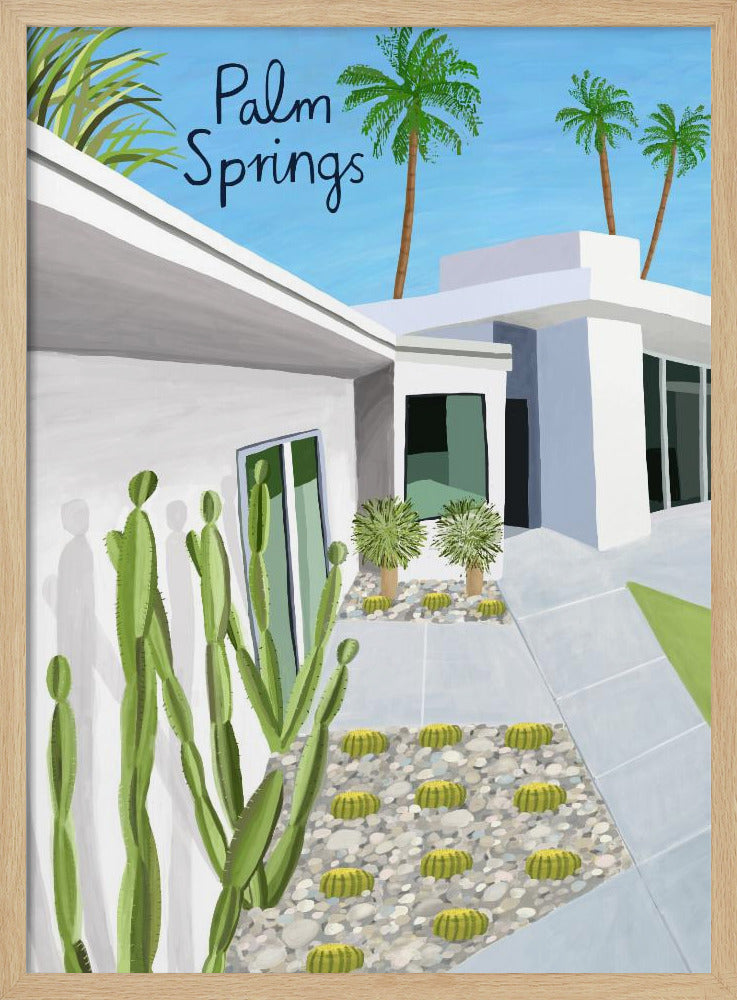 Moderne Architektur in Palm Springs von der Künstlerin Carla Daly | Poster
