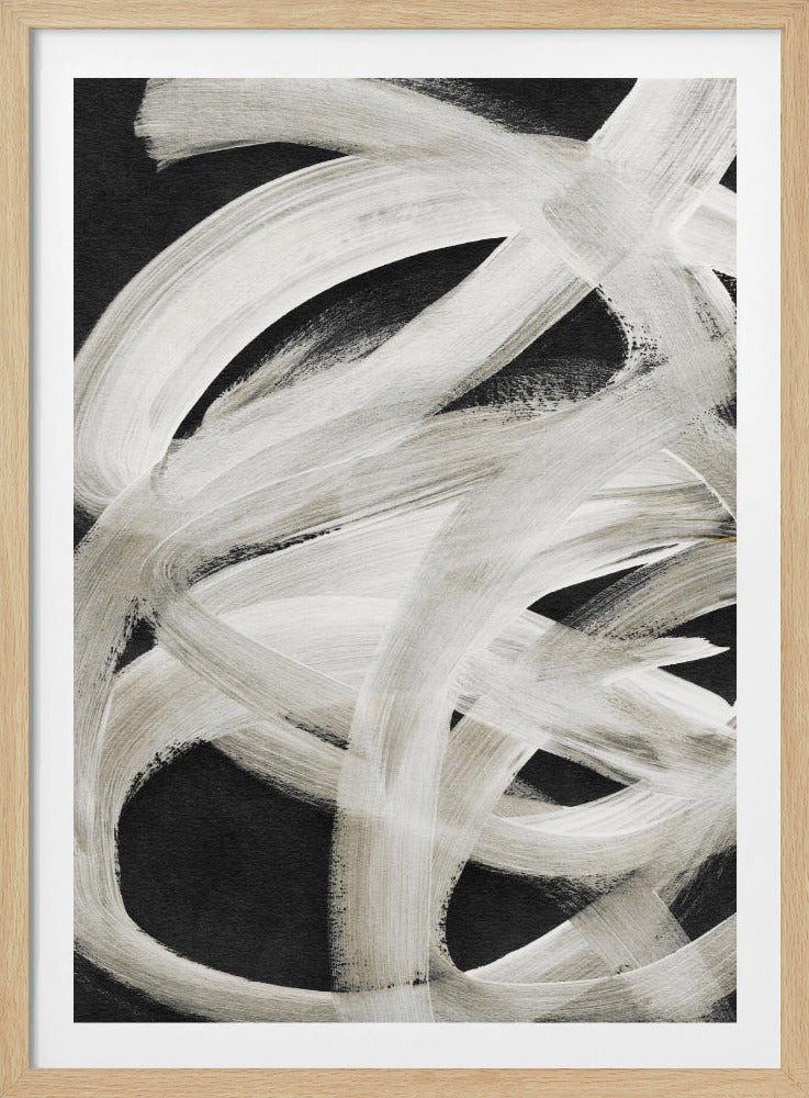 Abstrakte Pinselstriche 129 | Poster