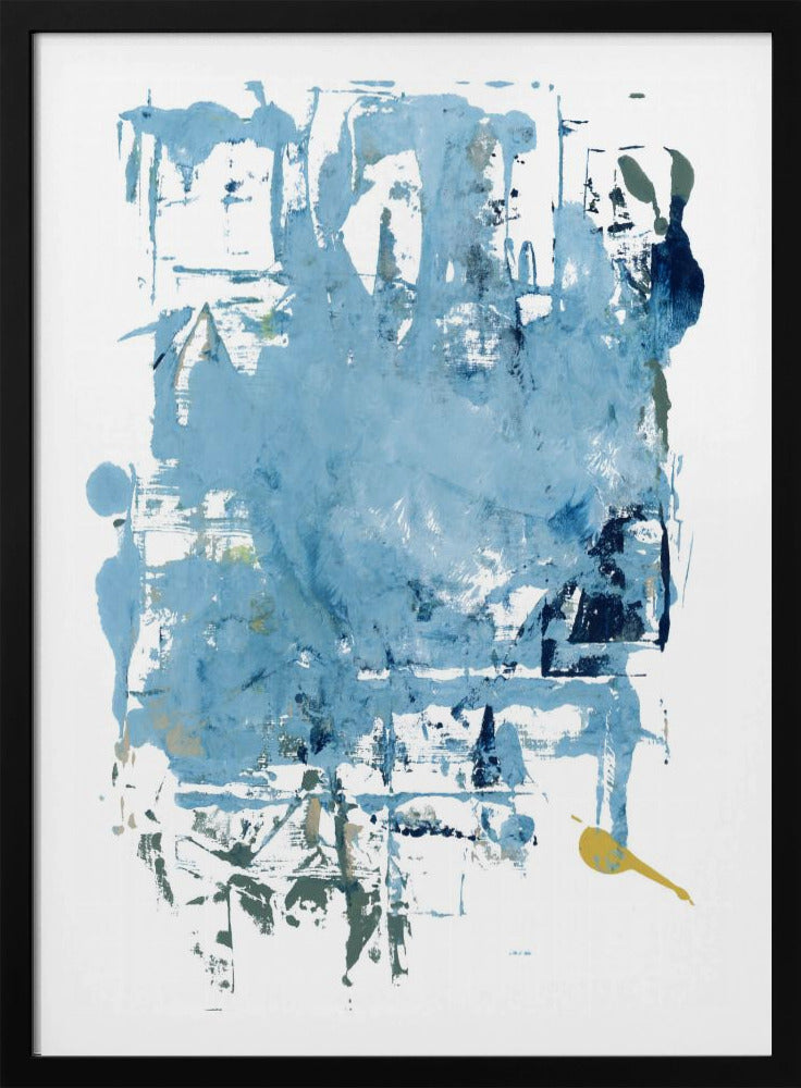 Abstrakte blaue Kratzer 1 | Poster