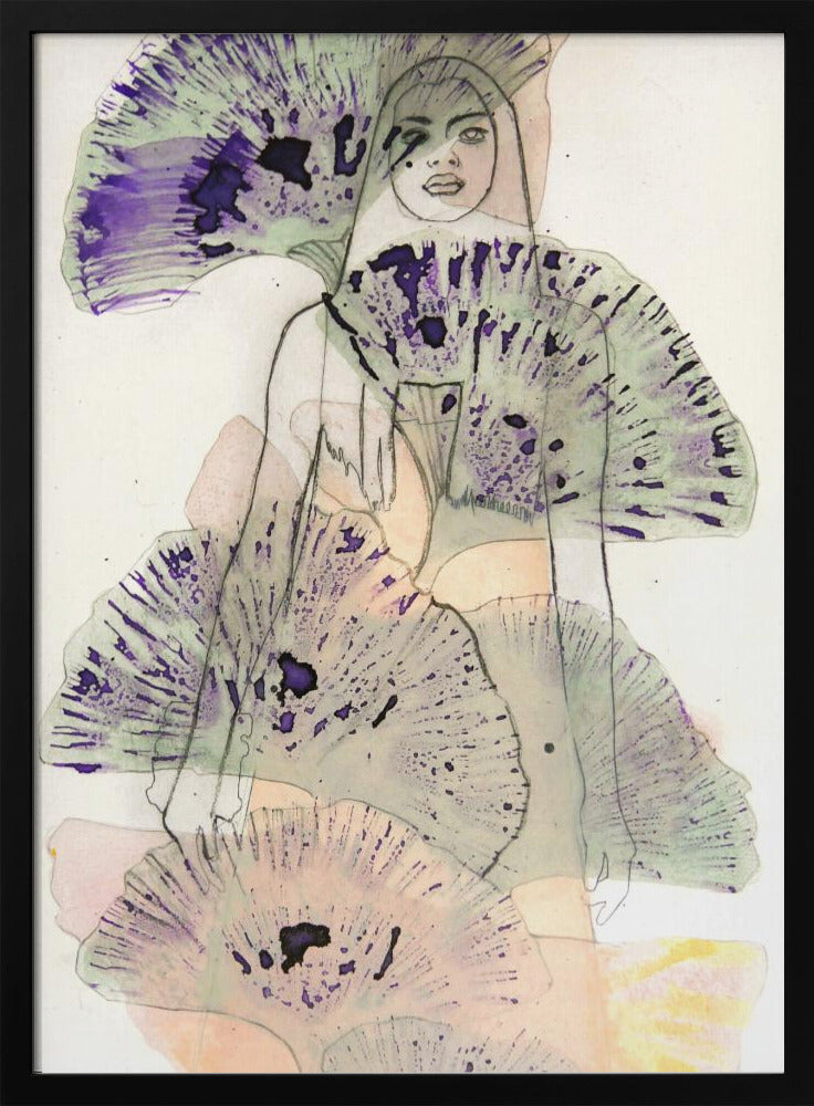Ginko-Blätter-Radierung | Poster
