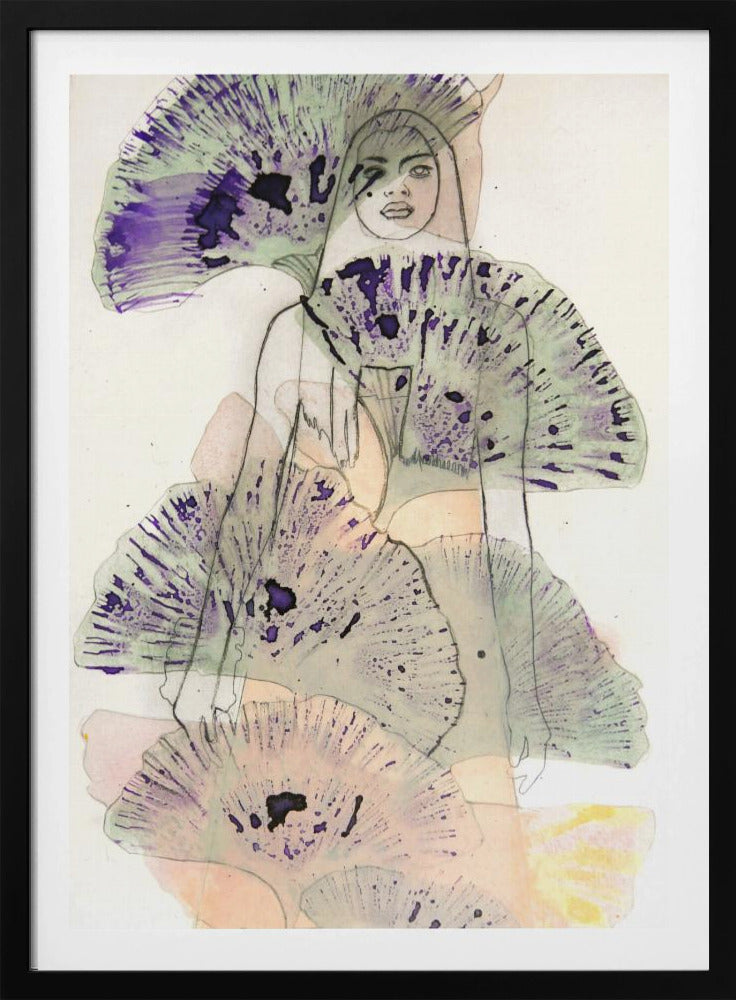 Ginko-Blätter-Radierung | Poster