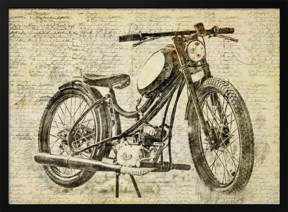 old motor cycle | Poster