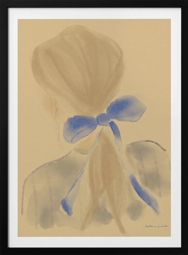 Mädchen mit blauem Haarband | Poster