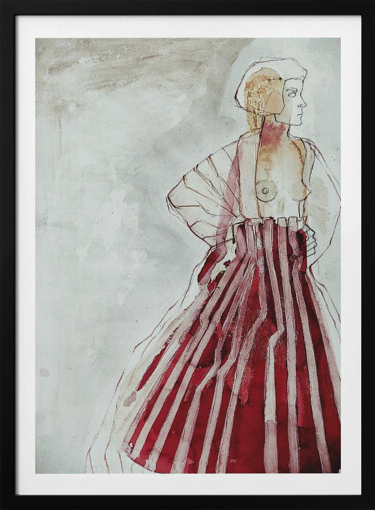 Frau in Rot | Poster