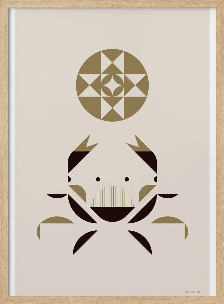 Golden Animals - Geisterkrabbe (Weiß) | Poster