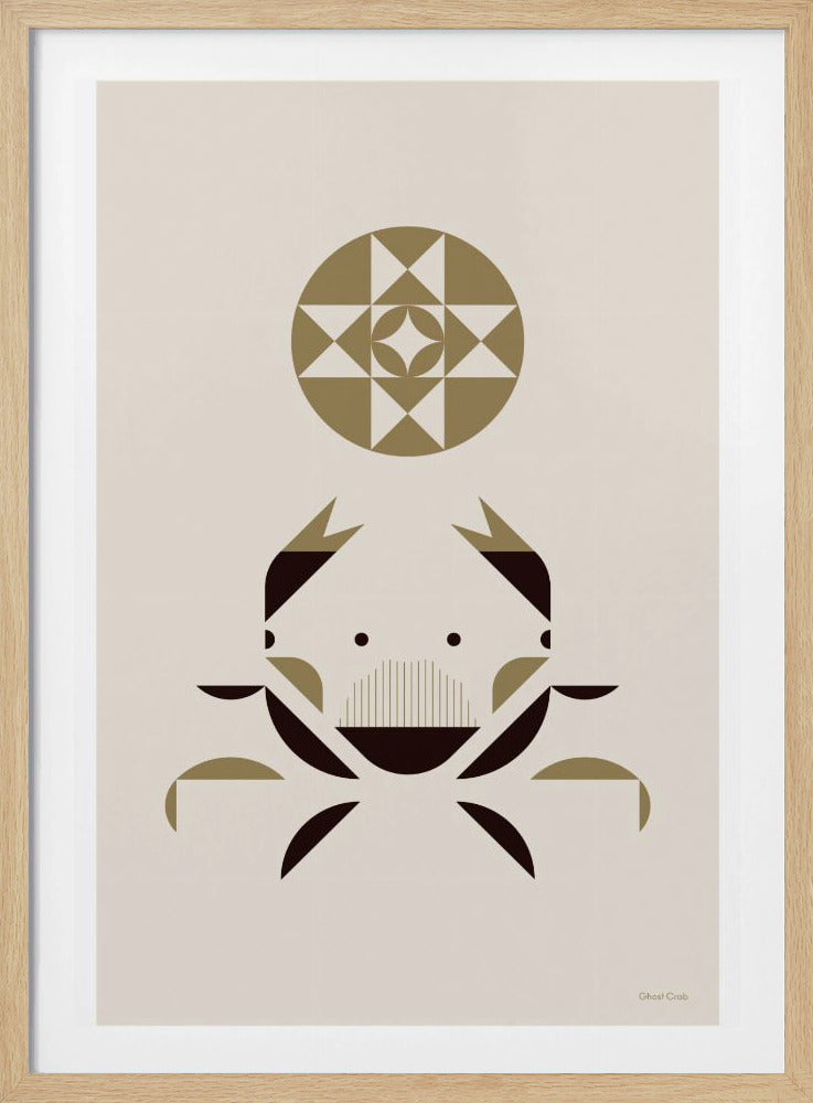 Golden Animals - Geisterkrabbe (Weiß) | Poster