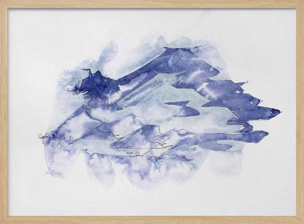 Kampfjet-Studie (Indigo 4) | Poster