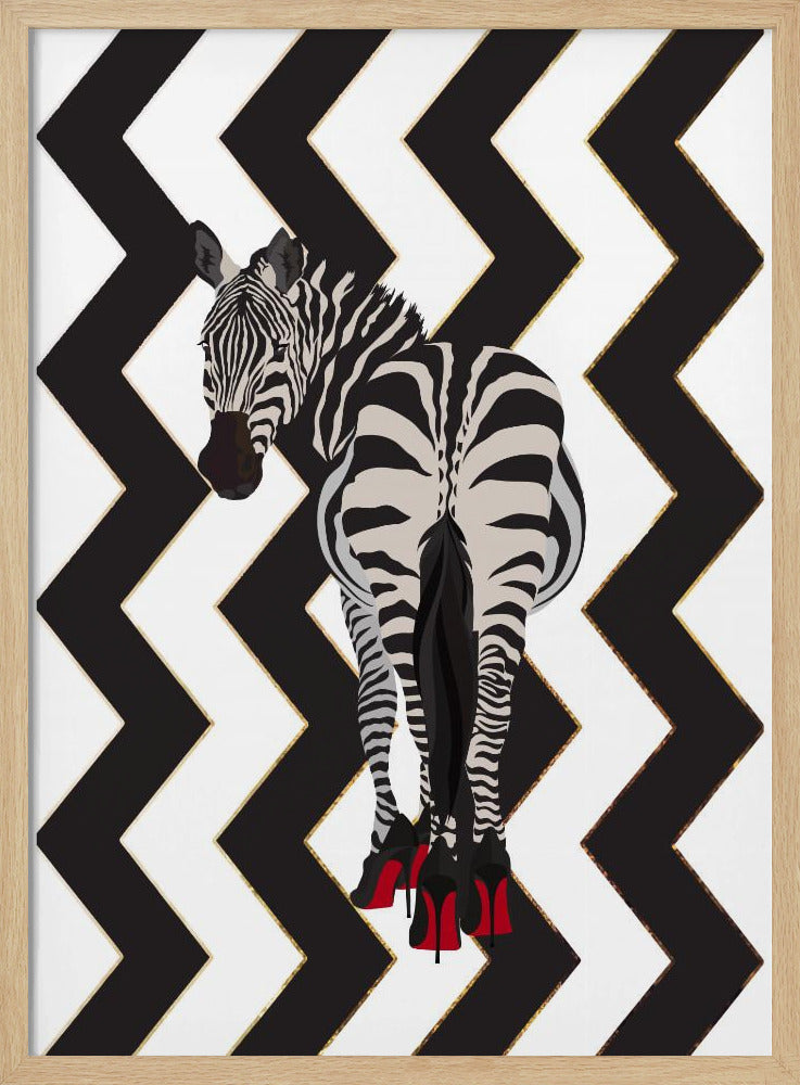Zebra Heels Zickzack | Poster