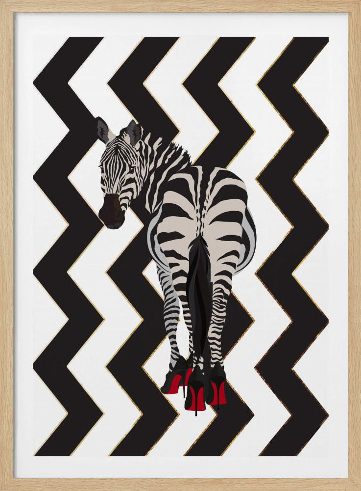 Zebra Heels Zickzack | Poster
