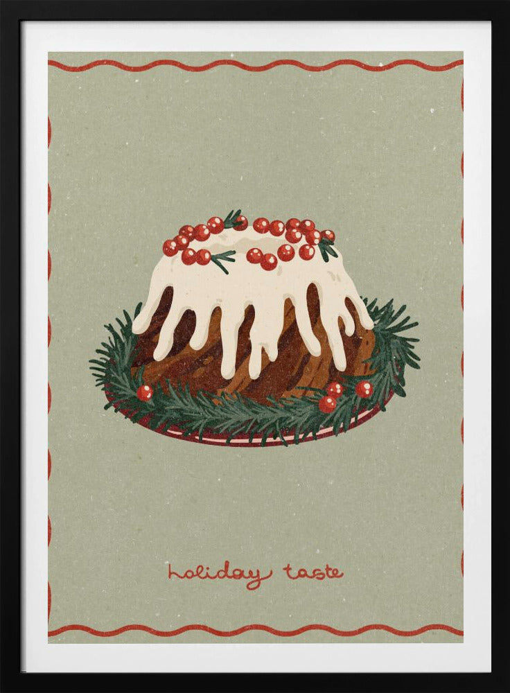 Weihnachtskuchen. Feiertagsgeschmack | Poster