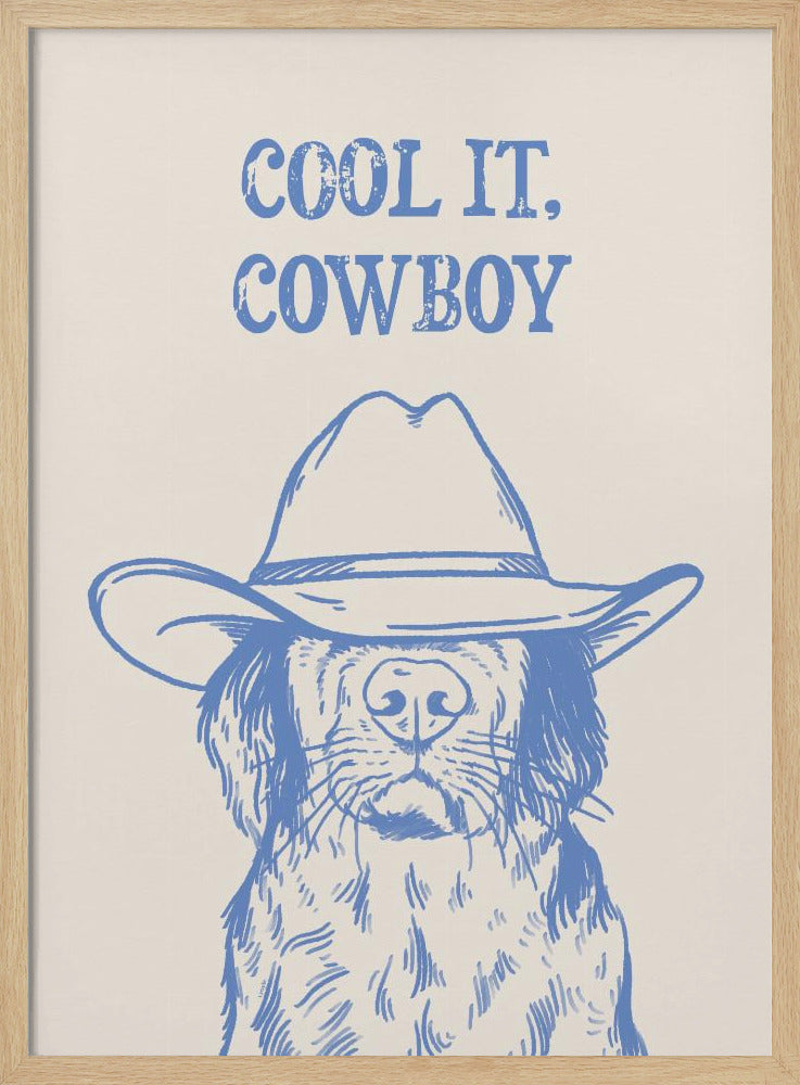 Cooles Cowboy-Blau | Poster