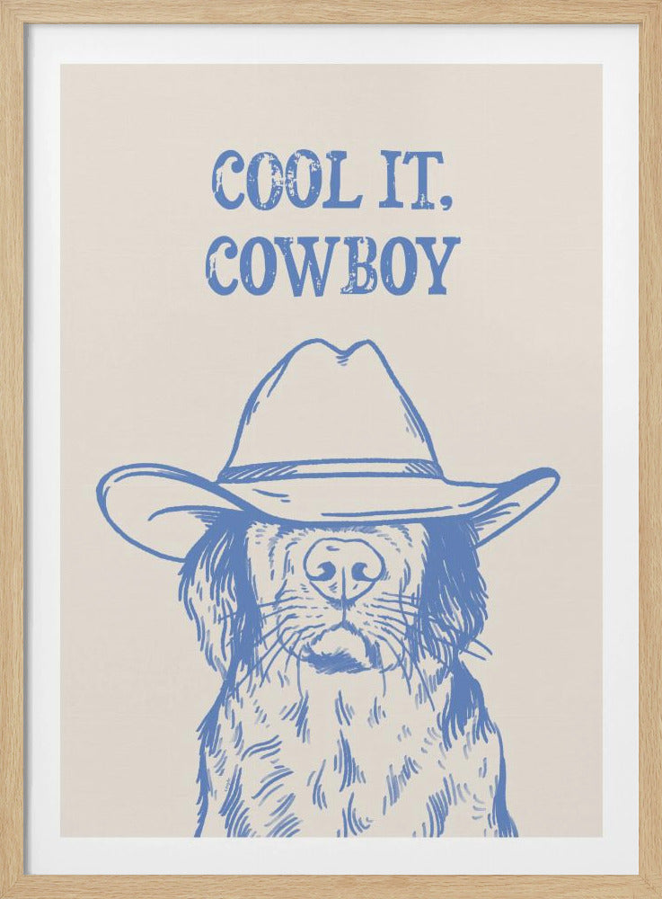 Cooles Cowboy-Blau | Poster