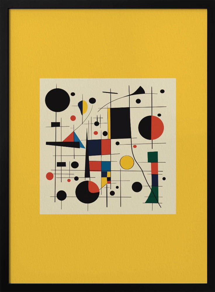 Abstrakte Geometrie und leuchtende Farben | Poster