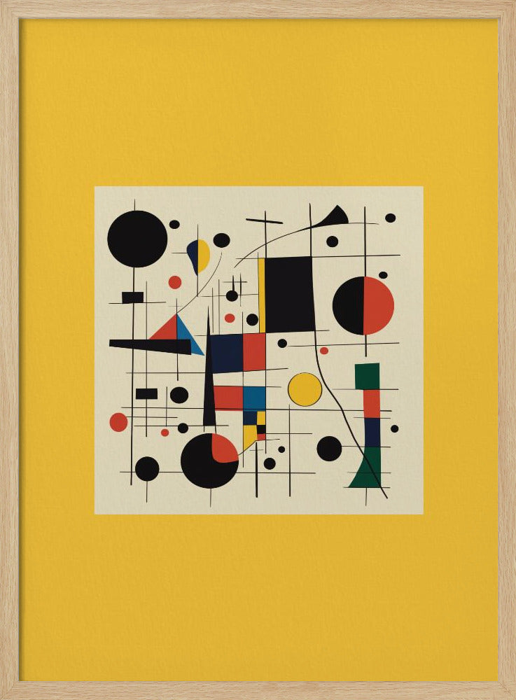 Abstrakte Geometrie und leuchtende Farben | Poster