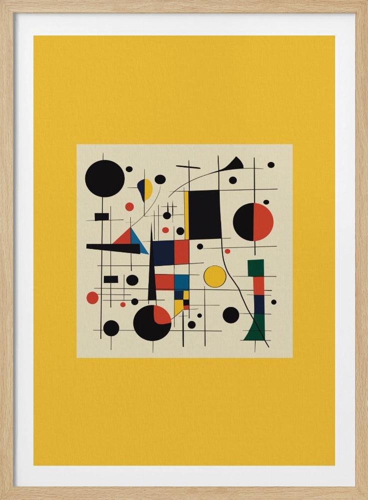 Abstrakte Geometrie und leuchtende Farben | Poster
