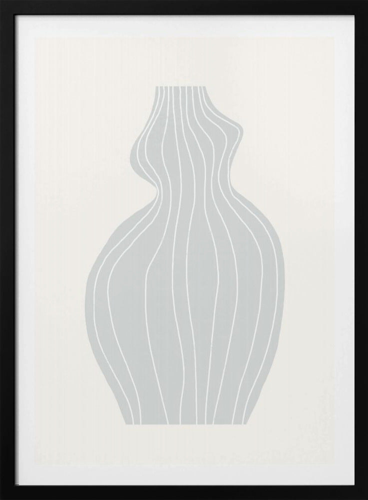 Graue Vase | Poster