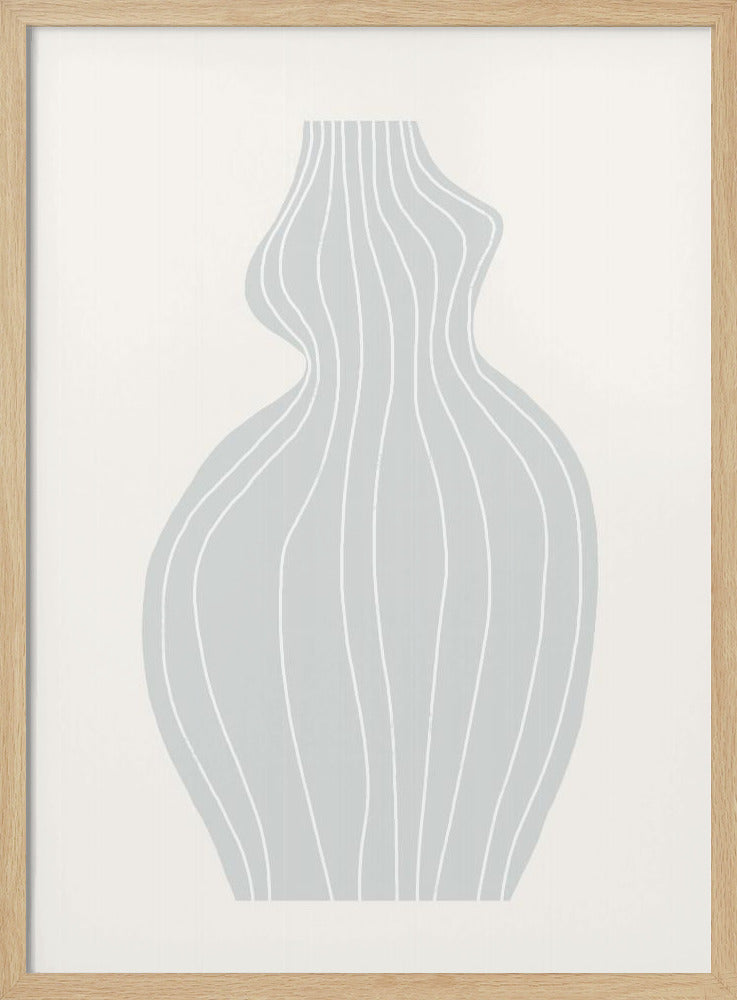 Graue Vase | Poster