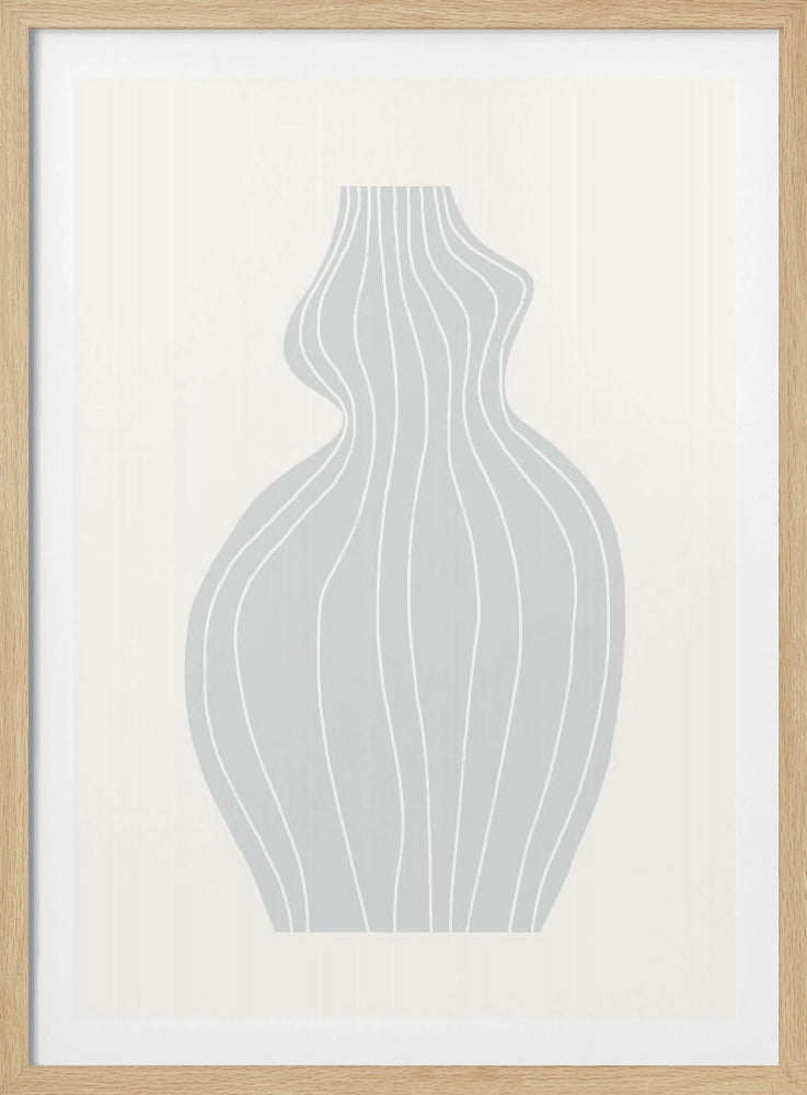 Graue Vase | Poster
