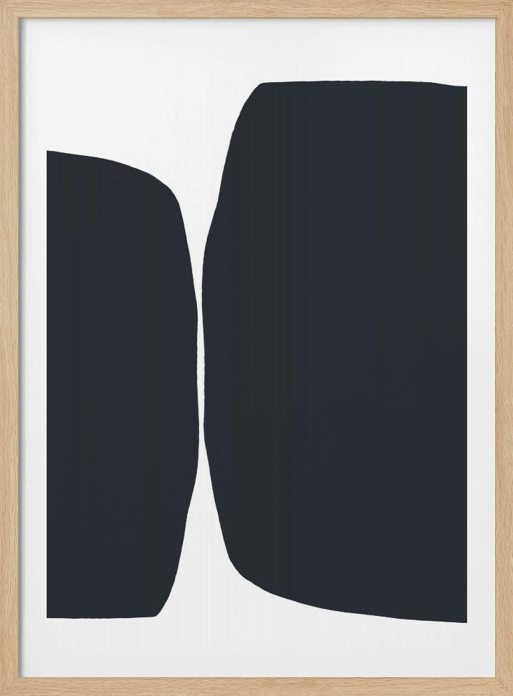 Kräftige schwarze Formen | Poster
