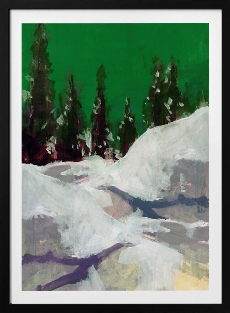 Winterlandschaft im Wald 2 | Poster