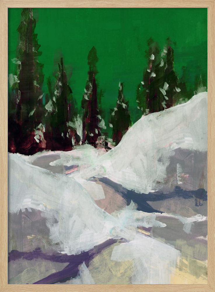 Winterlandschaft im Wald 2 | Poster