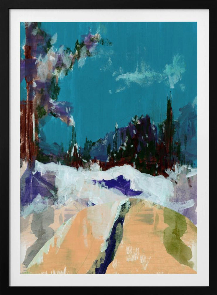 Winterlandschaft im Wald 1 | Poster