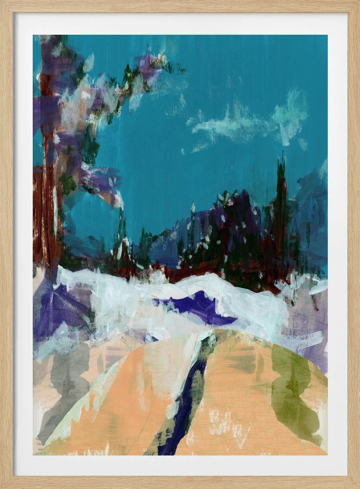 Winterlandschaft im Wald 1 | Poster