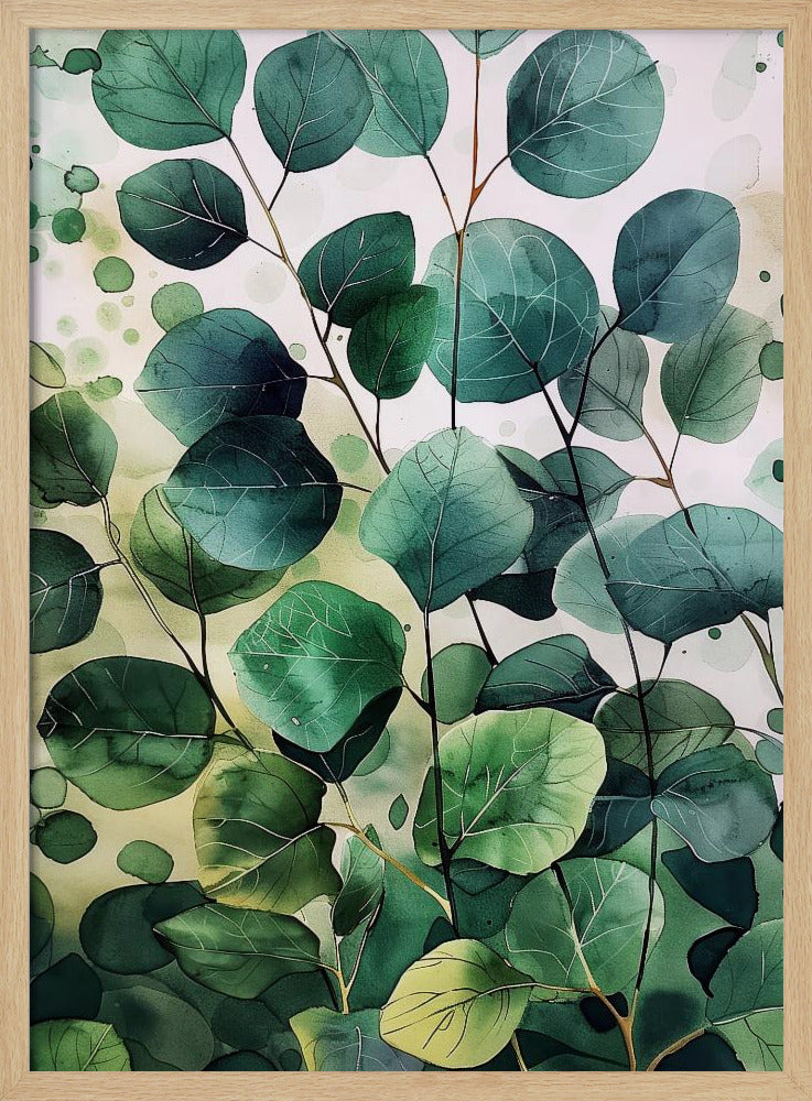 Natur Blumen und Blätter Aquarellkunst (9) | Poster