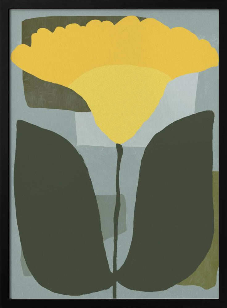 Schlichte gelbe Blume | Poster