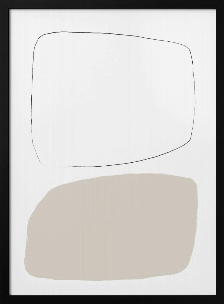 Zwei weiche geometrische Formen | Poster