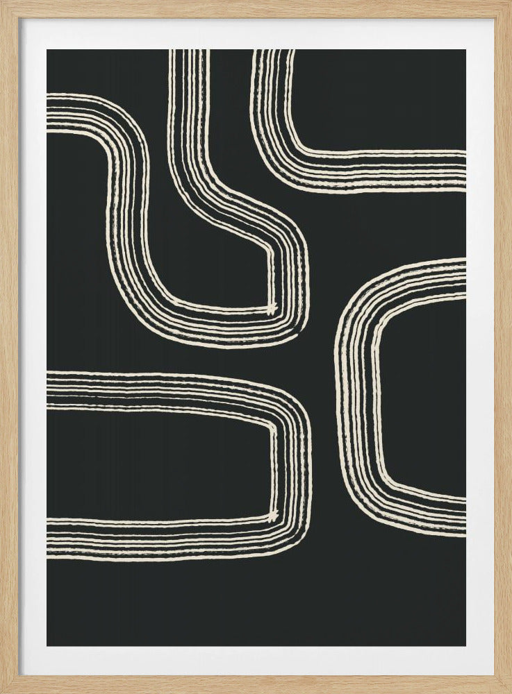 Kräftige geschwungene Linien | Poster