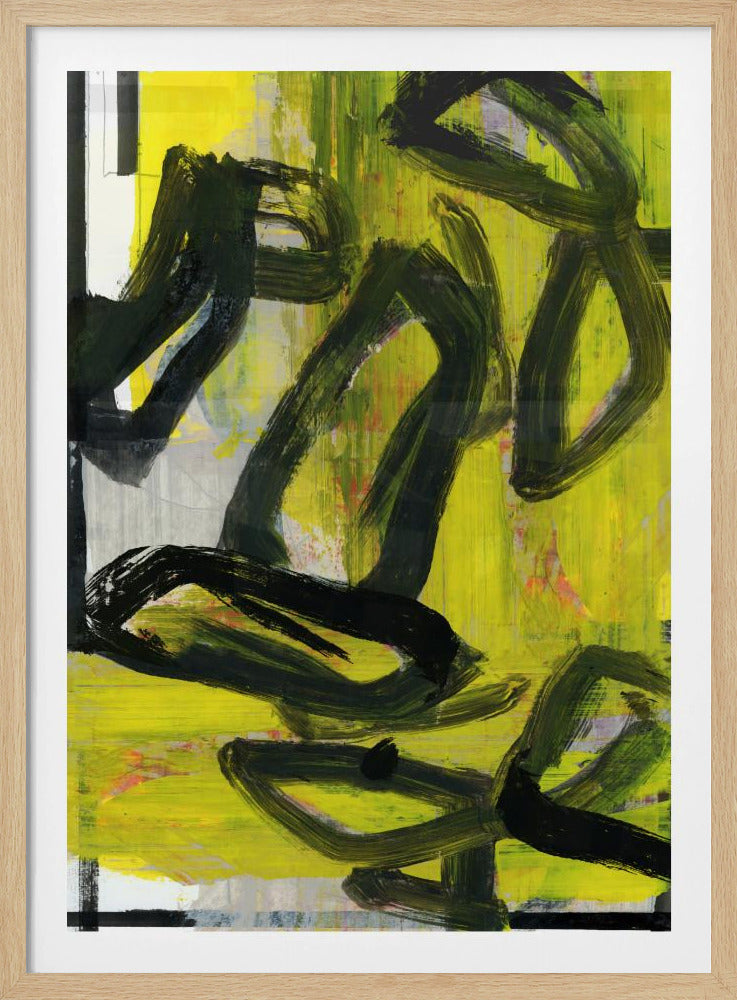 Gelbes Abstrakt Nr. 4 | Poster
