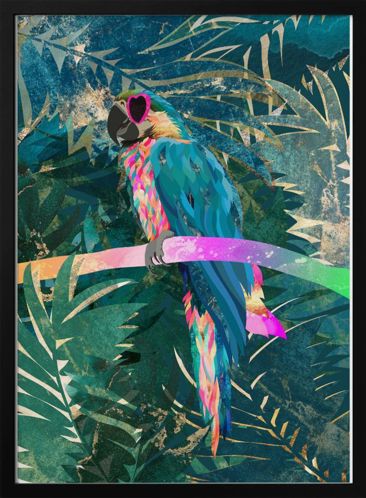 Dschungel-Regenbogenara-Brille 01 | Poster
