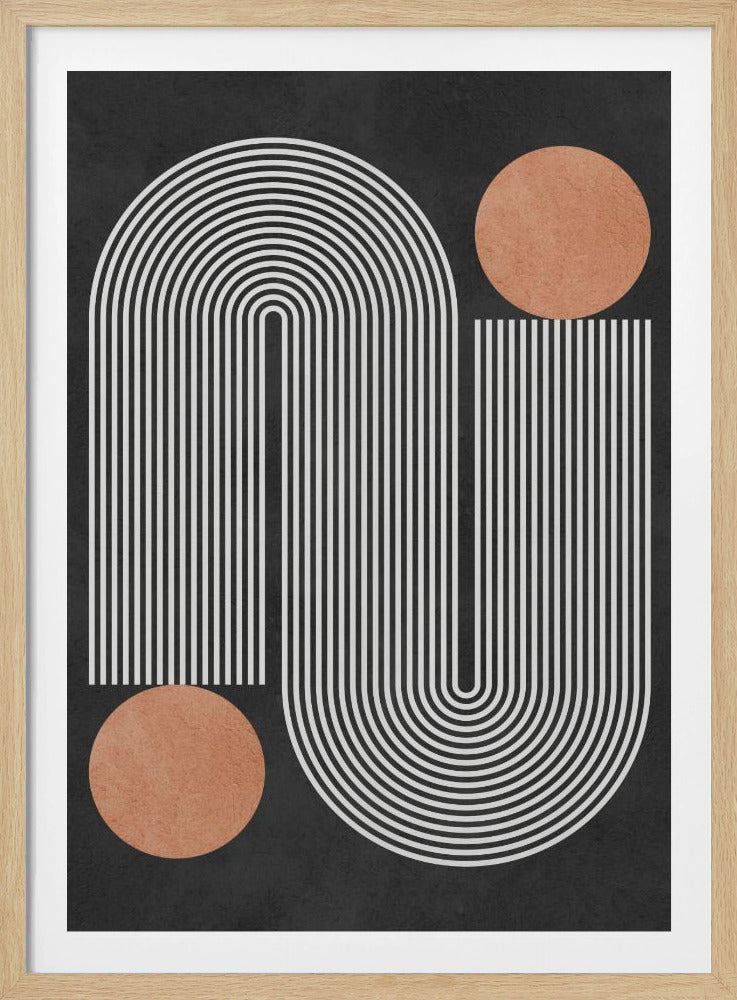 Kreise auf schwarzem Hintergrund 1 | Poster