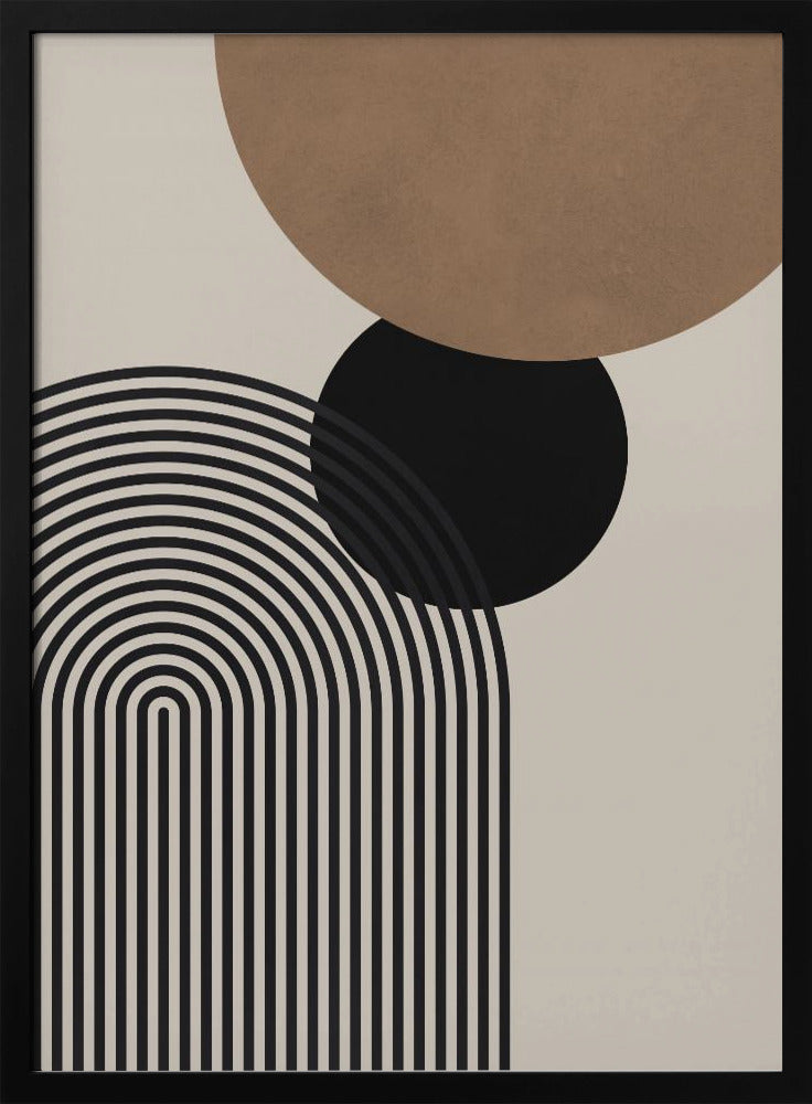 Komposition Linien und Kreise 4 | Poster