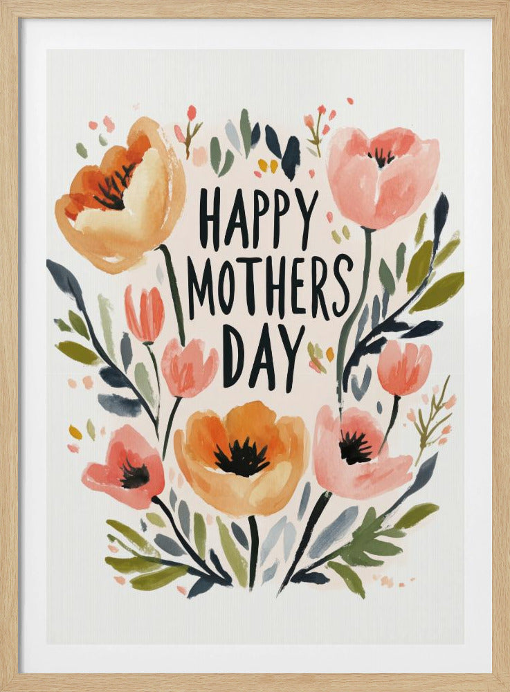 Florale Mutterumarmung | Poster